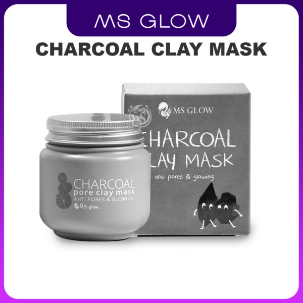 gambar produk ms glow charcoal clay mask