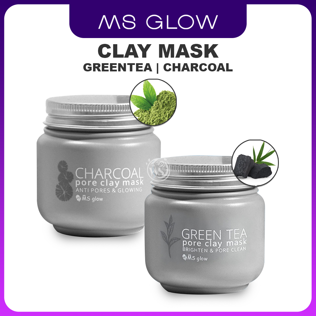 desain produk ms glow clay mask gambar produk ms glow clay mask