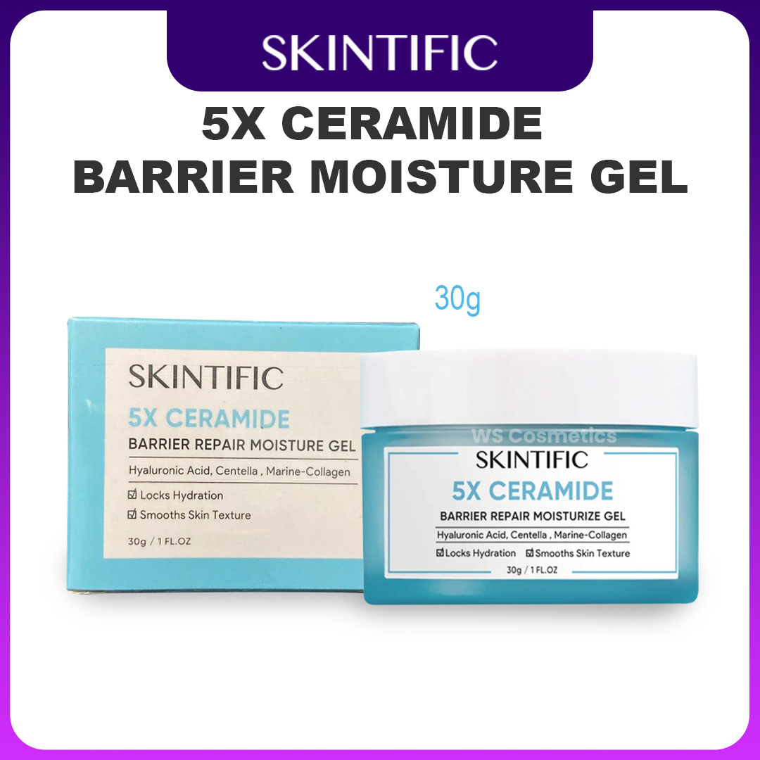 desain produk skintific 5x Ceramide Barrier Moisture Gel 30gr produk skintific 5x Ceramide Barrier Moisture Gel 30gr