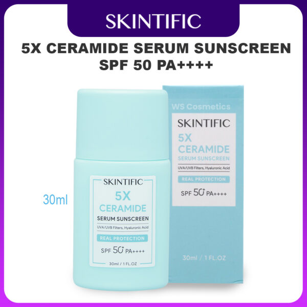 produk skintific 5x Ceramide Serum Sunscreen SPF 50 PA ++++ 30ml