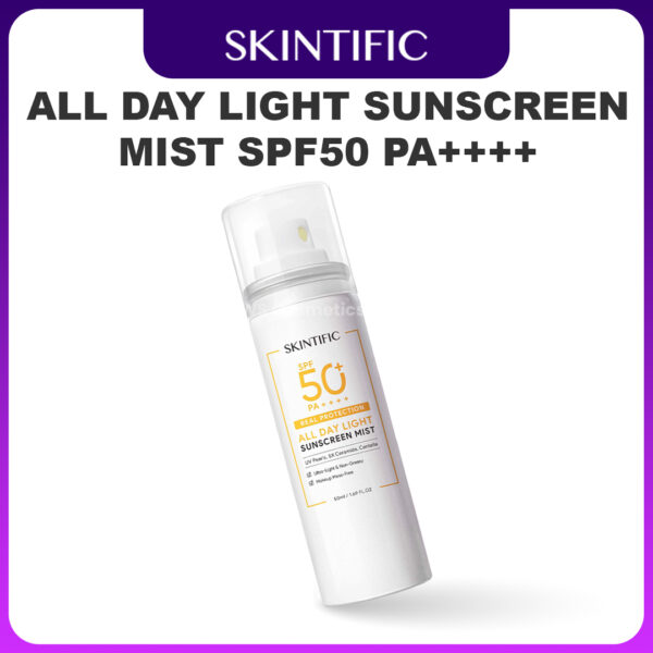 produk skintific All Day Light Sunscreen Mist SPF50 PA++++