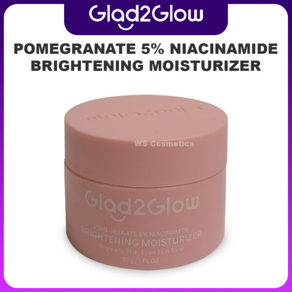 produk glad2glow Pomegranate Niacinamide Brightening Moisturizer