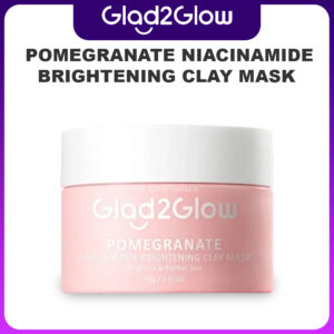 produk glad2glow Pomegranate Niacinamide Brightening Clay Mask