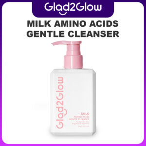 produk glad2glow milk amino acids gentle cleanser