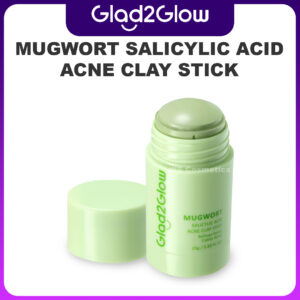 produk glad2glow mugwort salicylic acid acne clay stick