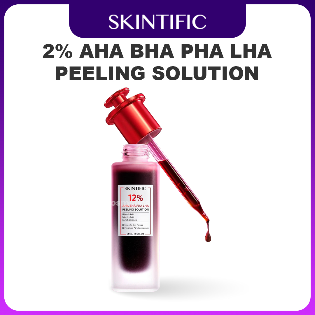 desain produk skintific 2% AHA BHA PHA LHA Peeling Solution produk skintific 2% AHA BHA PHA LHA Peeling Solution