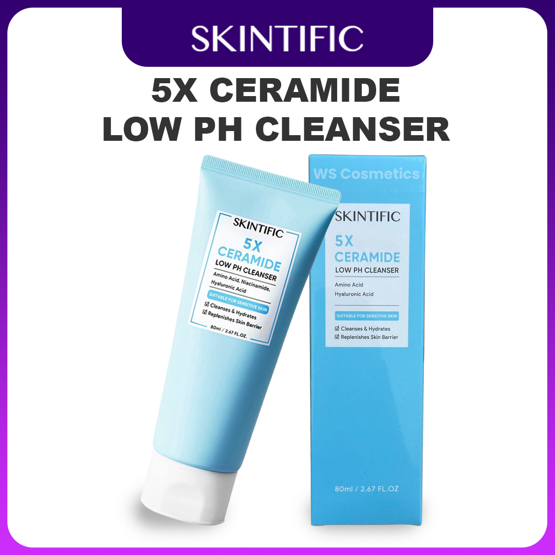 desain produk skintific 5x Ceramide Low pH Cleanser Produk skintific 5x Ceramide Low pH Cleanser