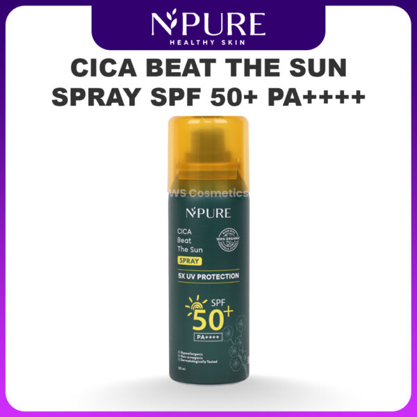 produk npure CICA BEAT THE SUN SUNSCREEN SPRAY SPF 50+ PA++++