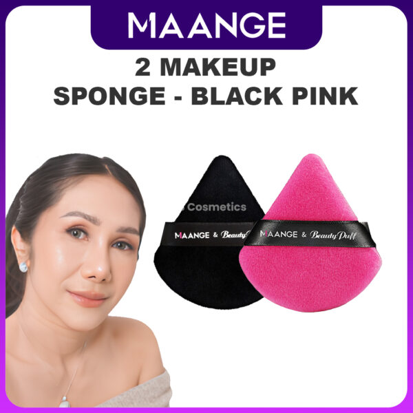 produk maange 2 Makeup Sponge - Black Pink