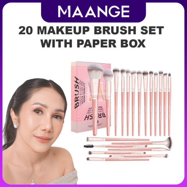 produk maange 20 Makeup Brush Set with Paper Box