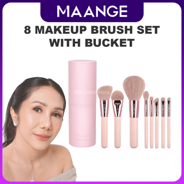 produk maange 8 Makeup Brush Set with Bucket