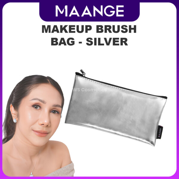 produk maange Makeup Brush Bag - Silver