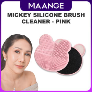 produk maange Mickey Silicone Brush Cleaner - Pink