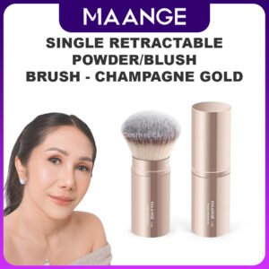 produk maange Single Retractable PowderBlush Brush - champagne gold