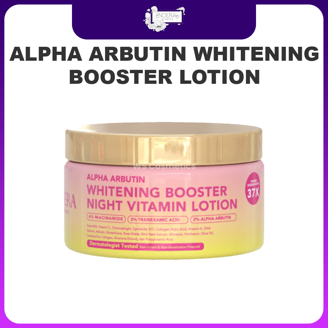 desain produk noera Alpha Arbutin Whitening Booster Lotion produk noera Alpha Arbutin Whitening Booster Lotion