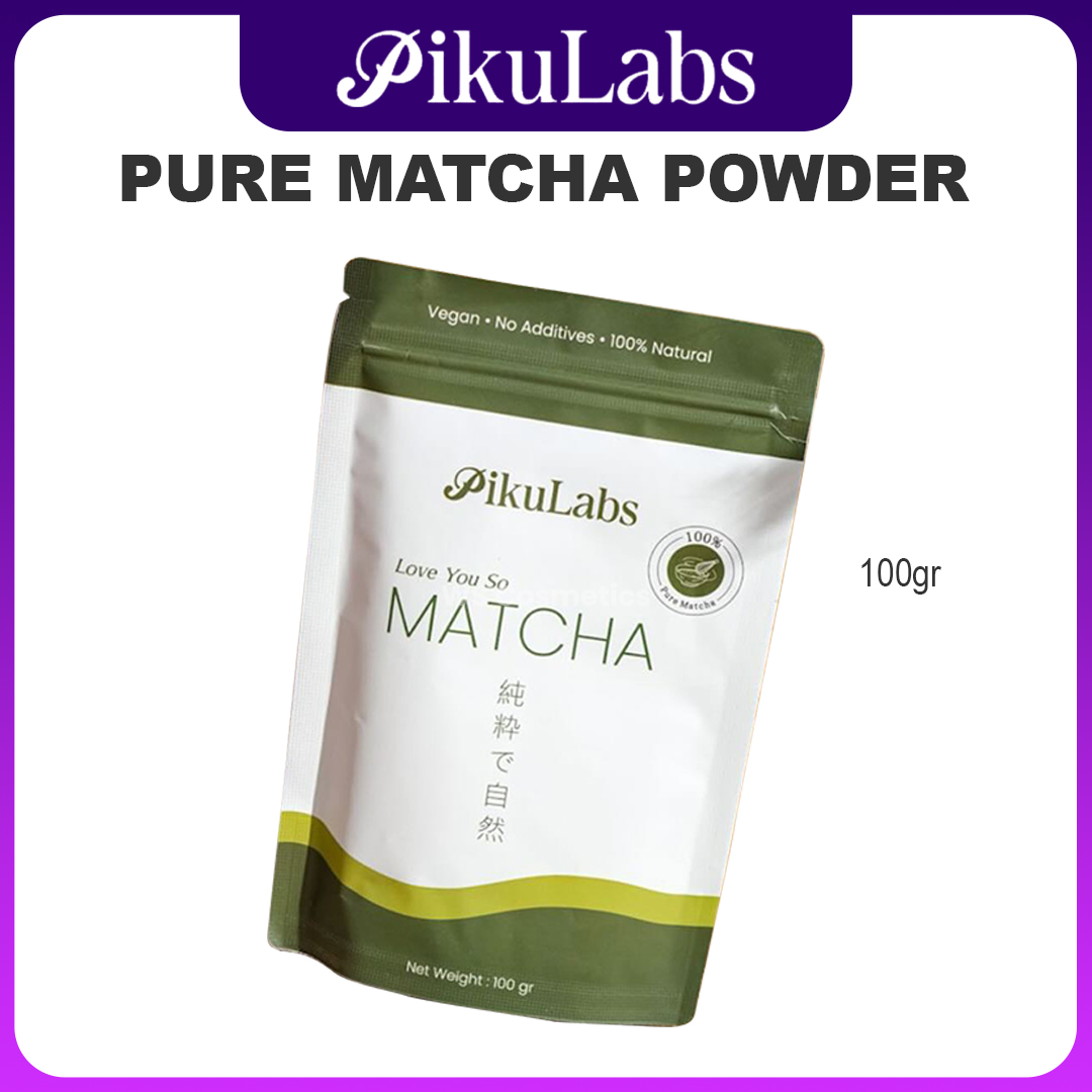 desain produk pikulabs Pure Matcha Powder 100gr produk pikulabs Pure Matcha Powder 100gr