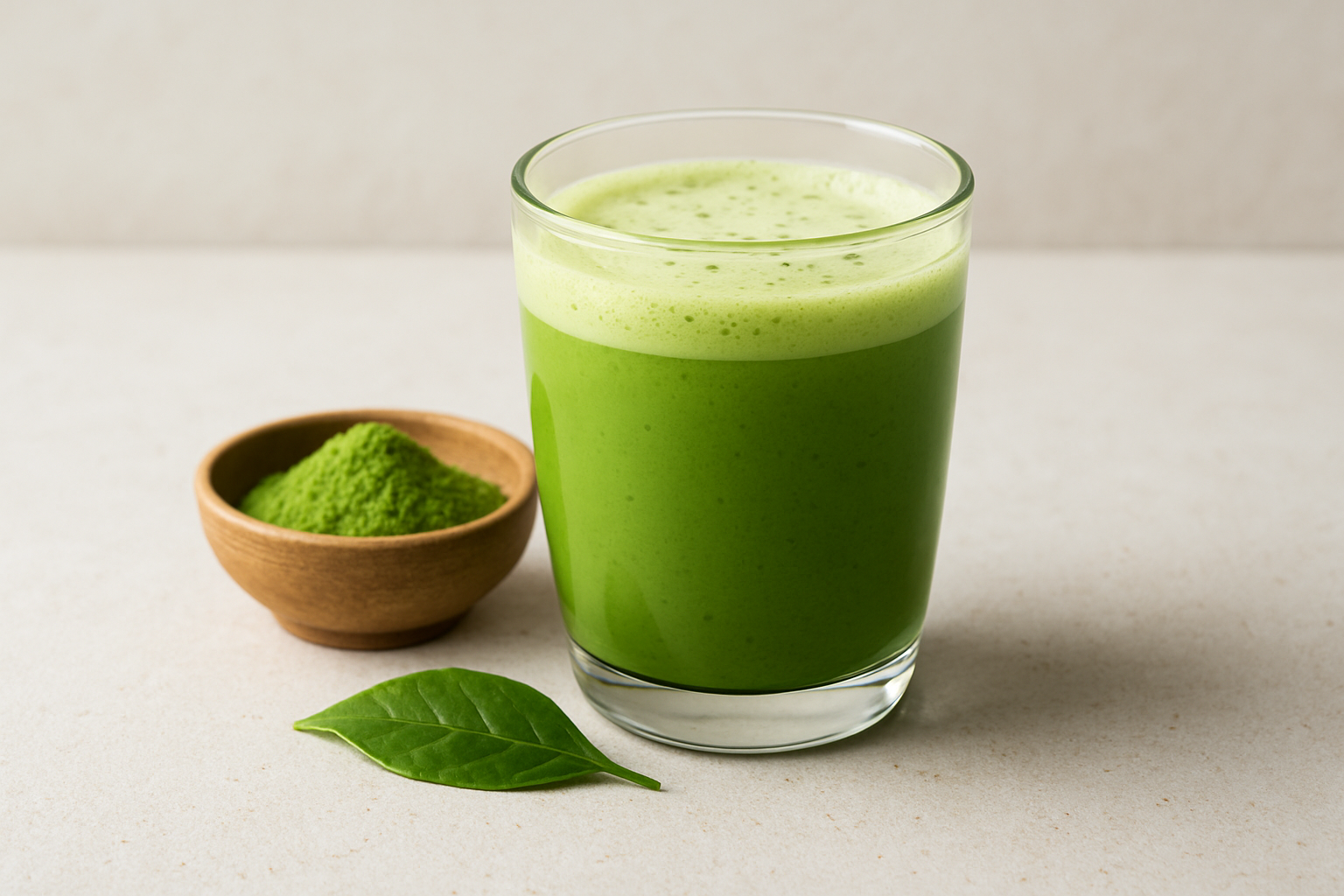 ilustrasi minuman matcha