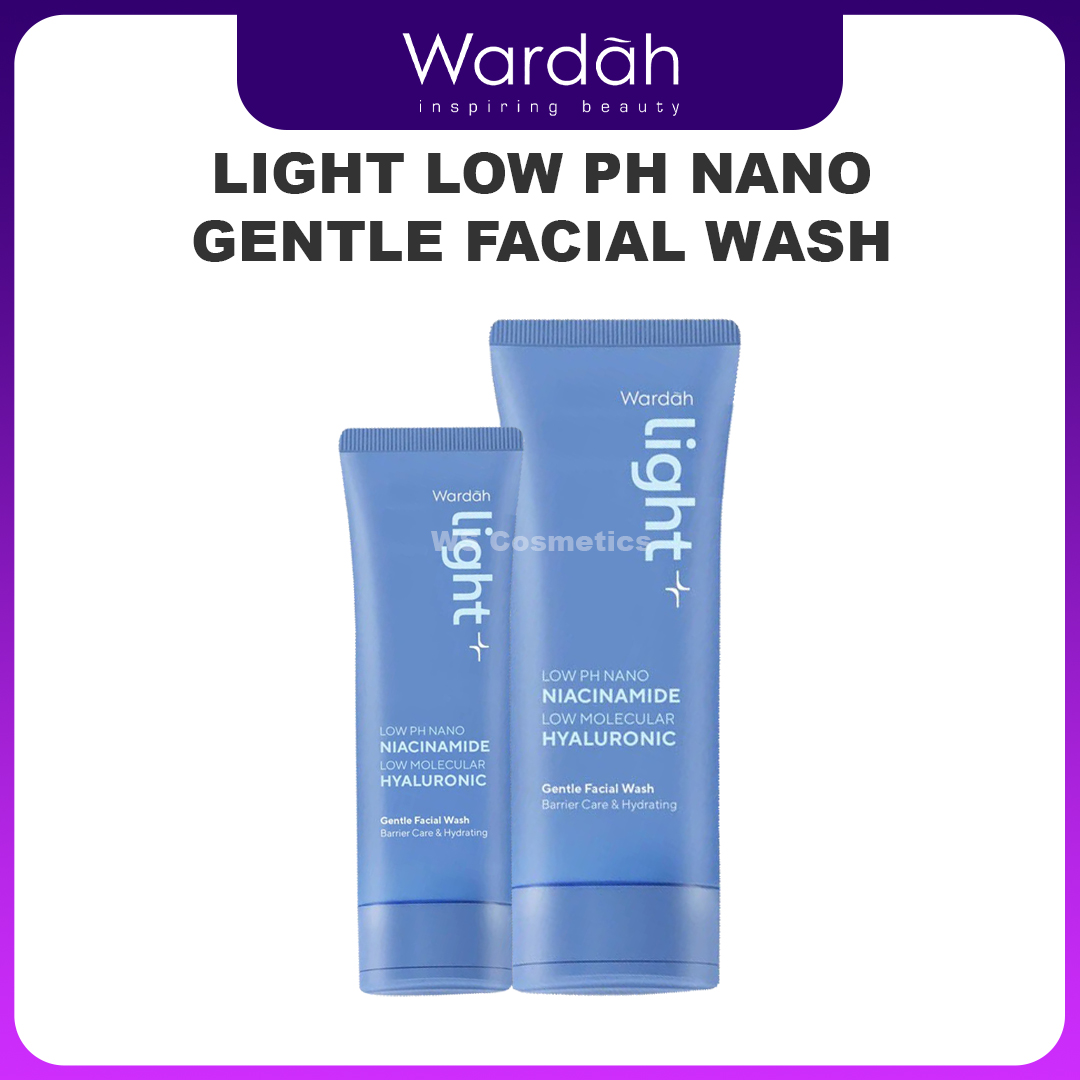 desain produk wardah Light Low pH Nano Niacinamide Low Molecular Hyaluronic Gentle Facial Wash produk wardah Light Low pH Nano Niacinamide Low Molecular Hyaluronic Gentle Facial Wash