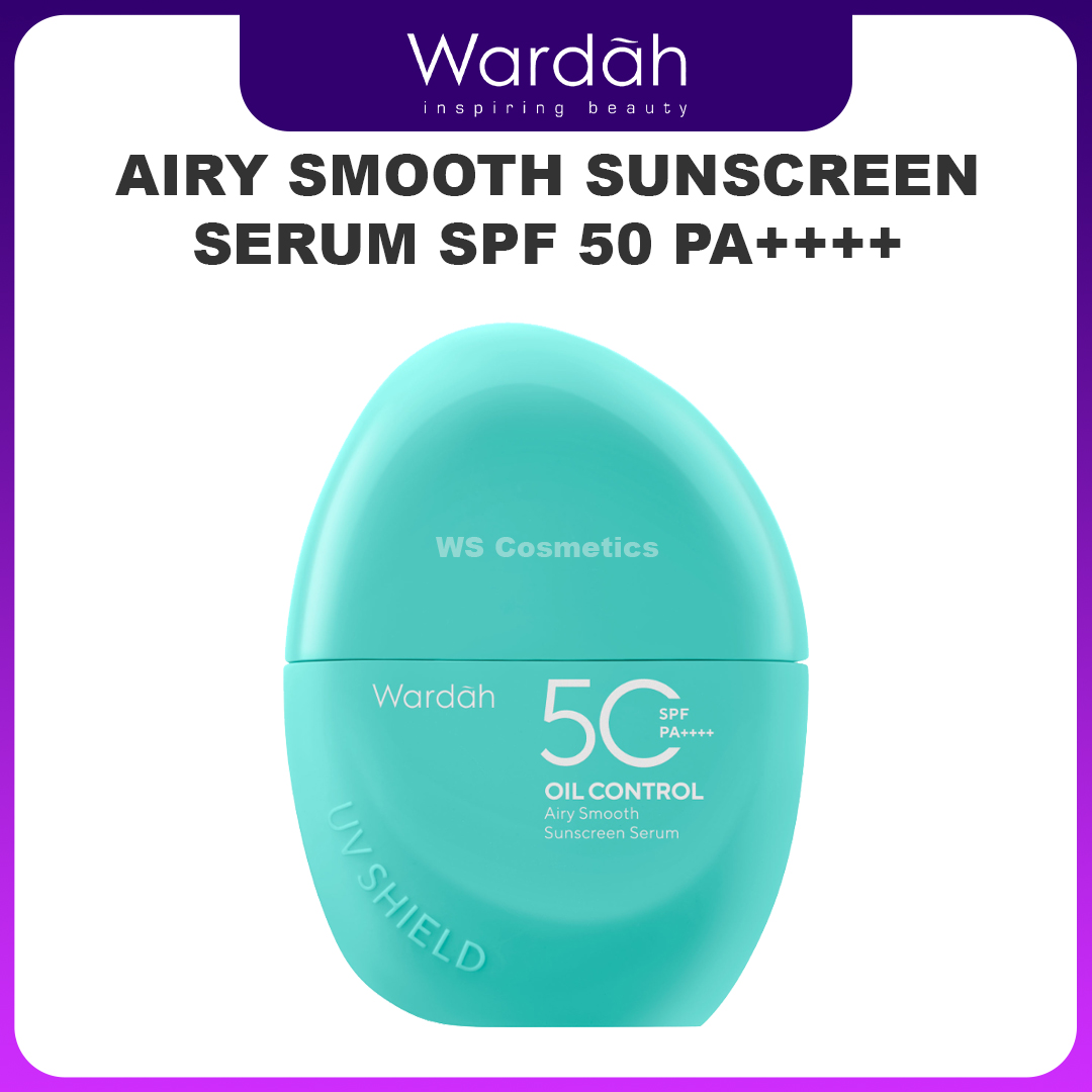 desain produk wardah UV Shield Airy Smooth Sunscreen Serum SPF 50 PA++++ produk wardah UV Shield Airy Smooth Sunscreen Serum SPF 50 PA++++