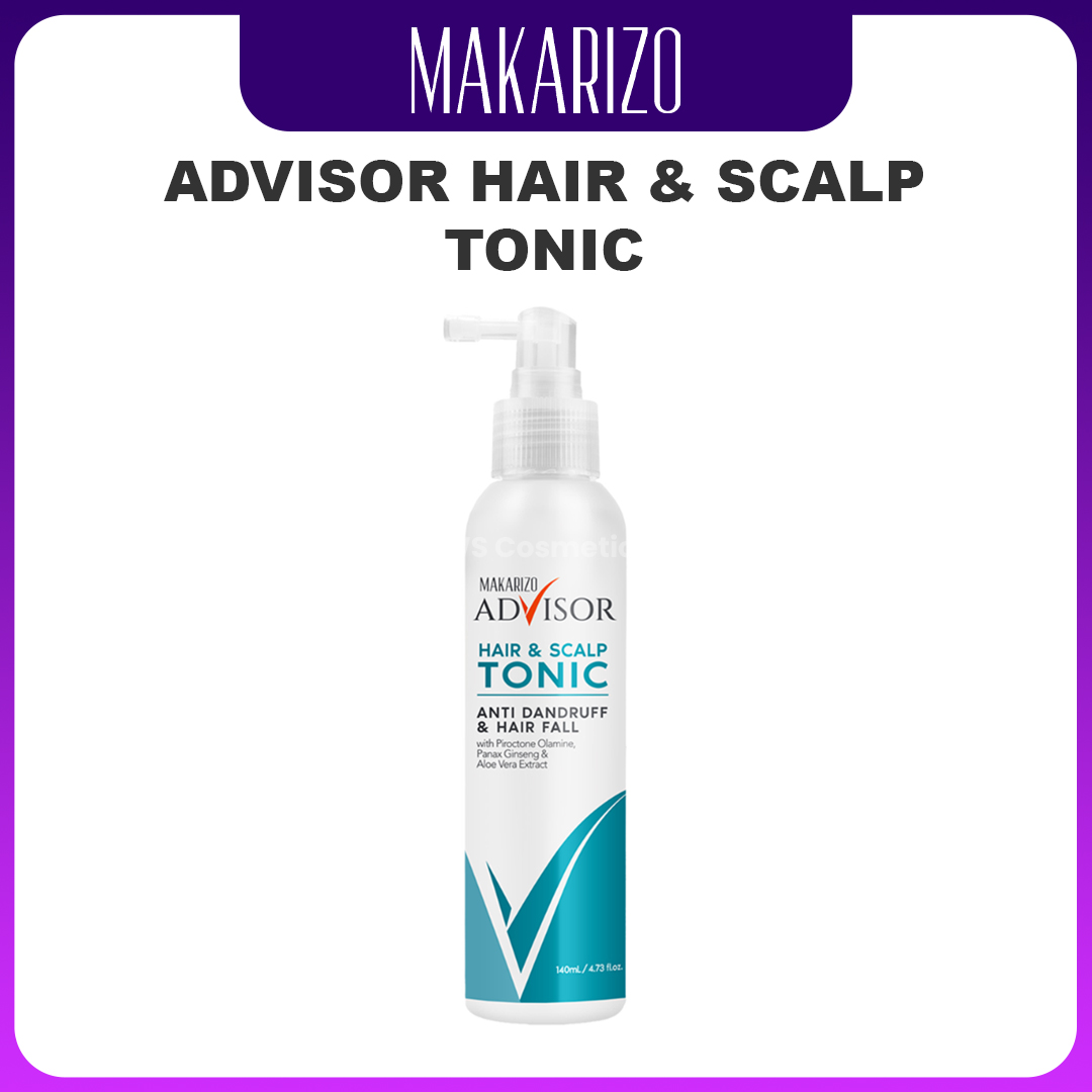 desain produk makarizo Advisor Hair & Scalp Tonic produk makarizo Advisor Hair & Scalp Tonic