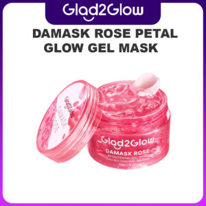 glad2glow DAMASK ROSE PETAL GLOW GEL MASK