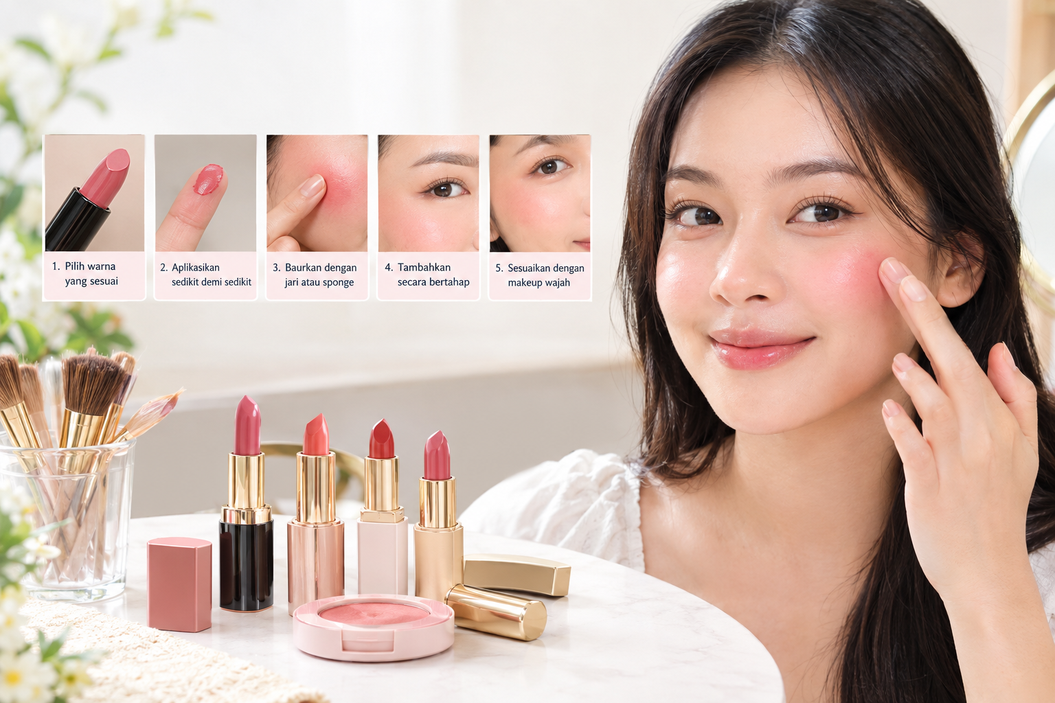 Lipstik Bisa Dijadikan Blush On? Ini Cara Menggunakannya Agar Hasilnya Natural