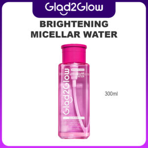 produk glad2glow brightening micellar water 300ml