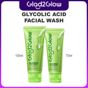 produk glad2glow glycolic acid facial wash