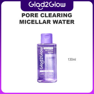 produk glad2glow pore clearing micellar water 130ml